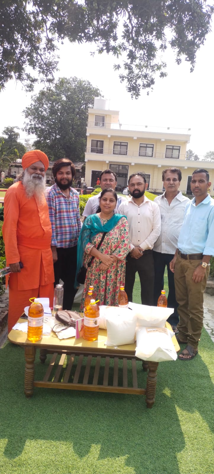 PAC members with agricultural produce