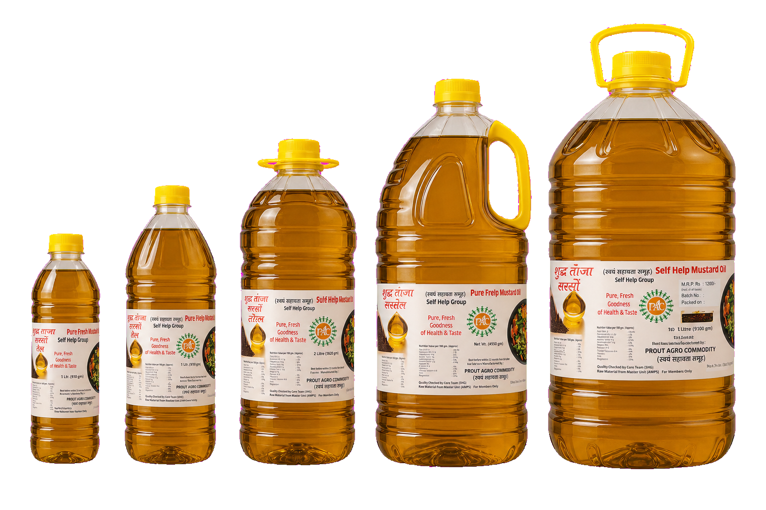 PAC packaged mustard oil